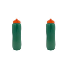 2X 1000 Ml Vattenflaska för Ishockey, Förtjockad Sportflaska för Hockey, Läckagesäker, Perfekt för Fotboll och Utomhusaktiviteter