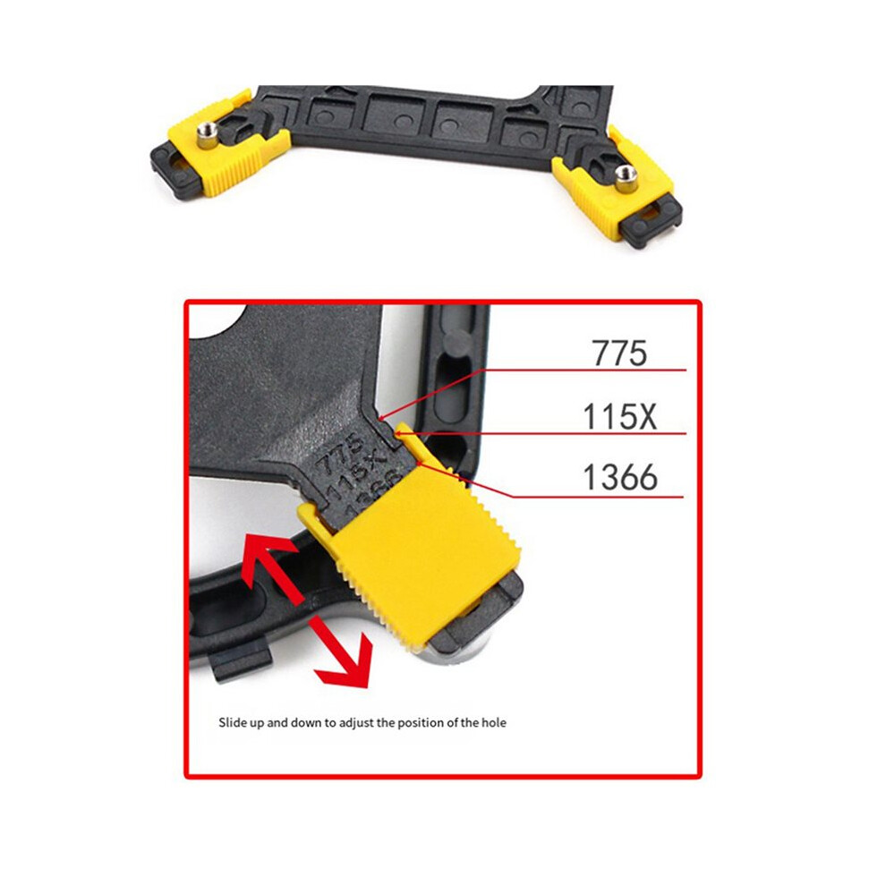 2X Cpu Fan Bracket Holder Cpu Radiator Fan Bracket For Lga 1150 1151 1155 1156 1366 1700 6033075597438