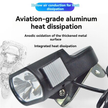 3X 36V 48V 60V E-Bike LED-Scheinwerfer, Hochintensive Fahrrad-Frontlampe, Wasserdichte Taschenlampe für Sicherheit bei Nachtfahrten