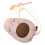 Avocado Shaped Portable USB Handheld Fan, Brown 2