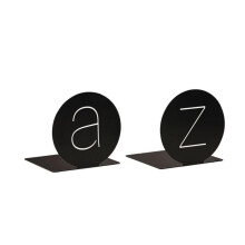 libri_x Buchstützen a&z rund 2er-Set