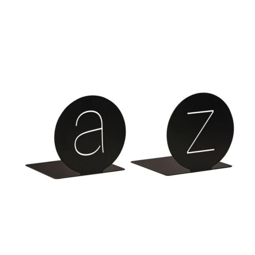 libri_x Buchstützen a&z rund 2er-Set