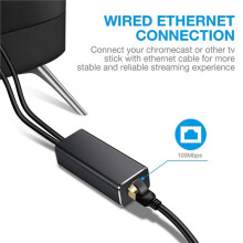 Adapter Micro-USB do RJ45 Ethernet 100 Mb/S do Fire TV Stick z Zasilaczem USB 1M