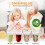 100 Clear Reusable Drink Pouches Set + 100 Wrapped Straws for Adults 4