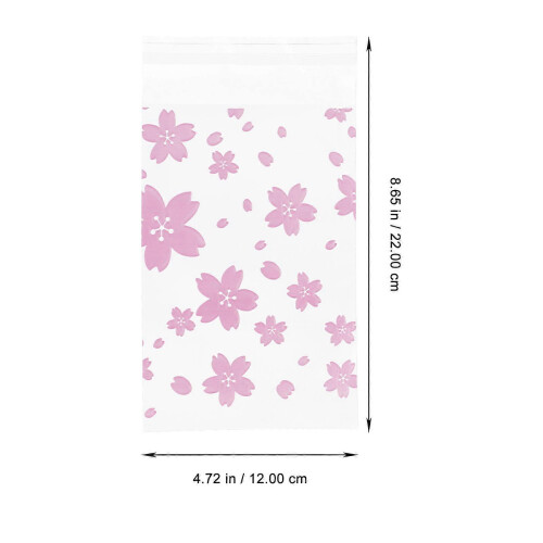 Self Adhesive Cookie Storage Bags 100Pcs Packaging Pouches 1