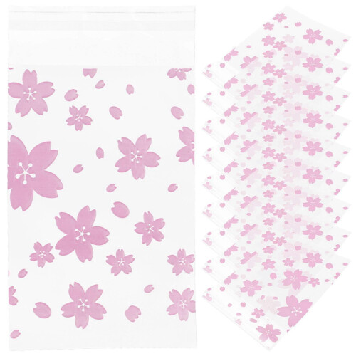 Self Adhesive Cookie Storage Bags 100Pcs Packaging Pouches 2