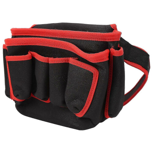 MultiPurpose Tool Waist Pack Outdoor MultiPocket Utility Pouch Organizer (Red Edge) 1