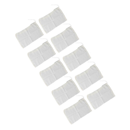 50PCS 20x30cm Cotton Drawstring Pouches Reusable Muslin Sacks for Spice Storage 2