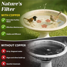 3Pcs Bird Bath Copper Purification Disk,Copper, 0.6mm Thick for All-Season Use
