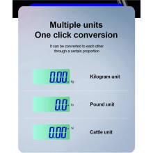 500 Kg -Kranwaage, Tragbar, Elektronische Digitale LCD-Industrie-Kranwaage, Schwerlast-Hängewaage mit Wiegehaken B