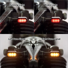 Luz de Freio Traseira LED para Motocicleta, Marca e, Compatível com para Spotster XL883 Touring Glide Dyna Softail