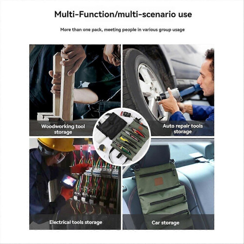 Multi-Purpose Roll Up Wrench Tool Bag, Roll Tool Organizer 1