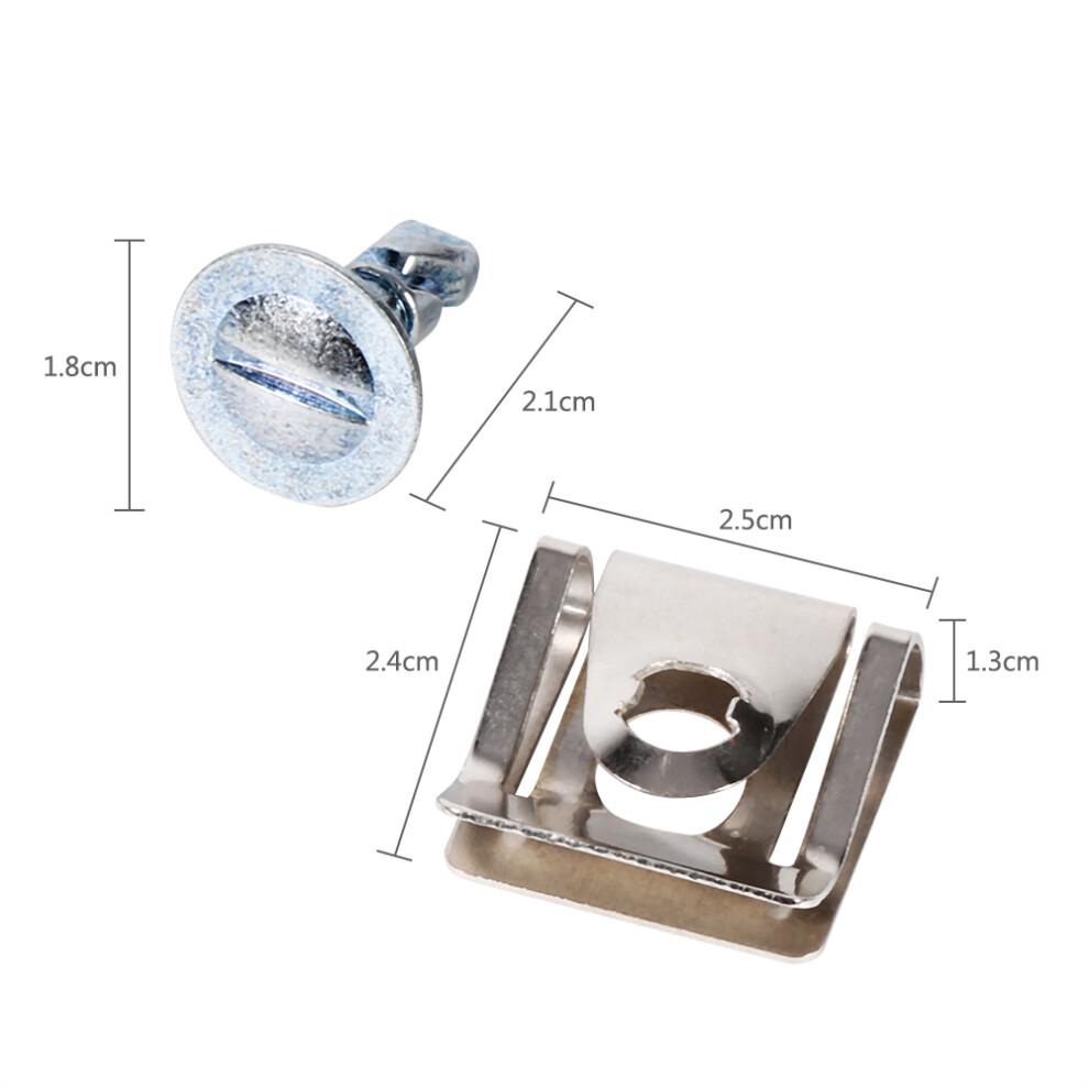 10X Metal Undertray Screw Clip Kit 8D0805121 7293282105737