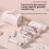 Waterproof Nylon Multifunctional Portable Cosmetic Storage Bag for Makeup, Yellow 4