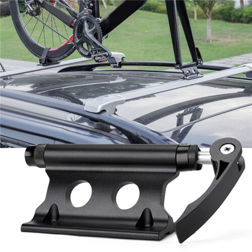 2X Bicycle Bike Front Fork Quick Release Retaining Clip Dismountable Attaching Clamp Portable Cycling Part Black 2