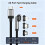 100W PD Magnetic Charging Cable 180 Rotatable Fast Charging Data Cord for Phone Laptop Tablet Multiple Devic 1m 7