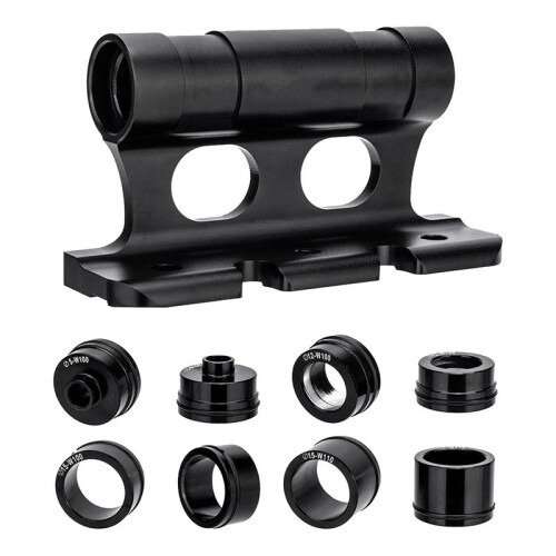 2X Versatile Front Fork Mount Block,Quick Release Thru Axle Road Bicycle Bracket Adapters for Truck/Trailer/Bikes Racks 2