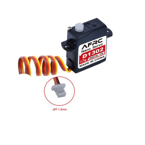 4X AFRC D1302  1.7G Large Torque  Digital Servo JST1.0 Connector for RC Model Drone Airplane Helicopter 1