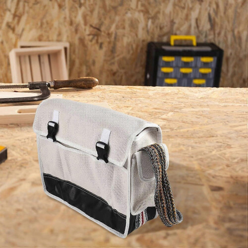 Heavy Duty Electrician Tool Pouch with Spacious Main Compartment & Adjustable Strap 2