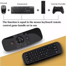 Draadloze Air Voice Mouse 2 in 1 2.4G Toetsenbord Oplaadbare Afstandsbediening IR Leren voor TV Box