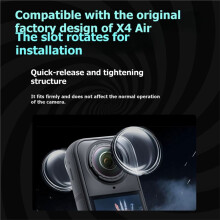 Lens Protective Mirror for X4 Air Anti-Scratch Lens Cap Protector Cover Protective Sports Camera Accessories