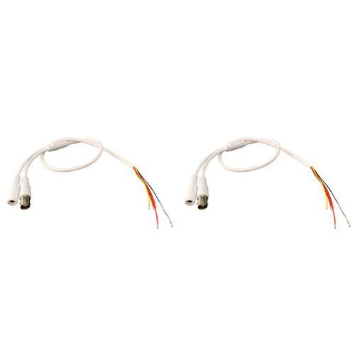 2X Monitor Analog Five-Core Cable Video Power Cable 5-Core Waterproof Cable BNC Camera  Light Lamp Board Tail Cable