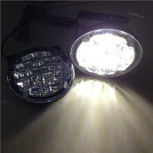 4 Sztuk  12 V 18 LED DRL Okrągła Lampa Przeciwmgielna do Jazdy Dziennej Światła Biała