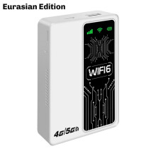 2X 4G Lte Router WiFi6 Routers 300Mbps 4G Draagbare WiFi Modem SIM-Kaart Hotspot Signaalversterker, Euraziatische Editie