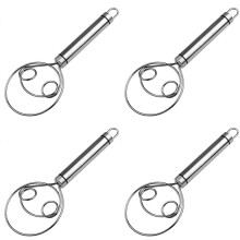 4X Deense Brooddeeggarde RVS Nederlandse Brooddeeggarde Scoring Tool Taartgereedschap voor Brood, Gebak of Pizza