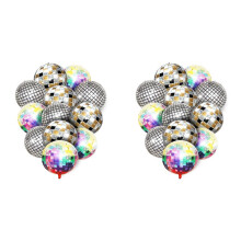 Disco Balloons,24PCS Disco Balloons,22 Inches 4D Colorful Balloons,for Birthdays,70s 80s 90s Disco Decorations
