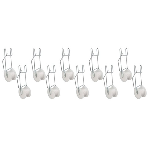 Tomato Roller Hooks Galvanized PP Heat Space Saving 15m Twine Vine Crop Trellis Roller Hooks for Cucumber 50pcs 1
