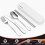 Travel Utensils with Case-Silver 2