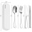 Travel Utensils with Case-Silver 5