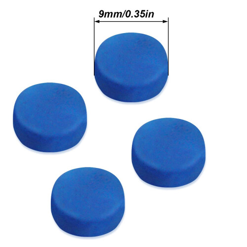LICQIC Cue Tips,  30 Pcs 9mm  Pool Queue Tips (20 Brown+10 Blue) 2