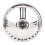 Chrome 3-Spoke Wood Wheel 14in 1