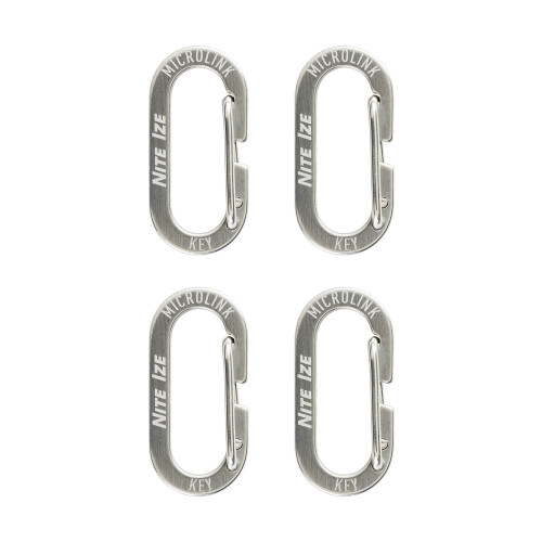 Nite Ize Nite Ize MicroLink Carabiner Stainless Steel - 4 Pack 2