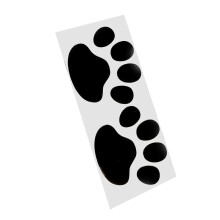 Paw Print Car Decal Sticker 2 Piece Set