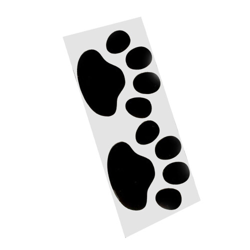 Universal Black Paw Print Car Decal