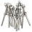 60 Pairs 1/8 Inch Cable Railing Kits 30 Degree Beveled Washer Threaded Stud Tension End Fitting Terminal for Decking 2