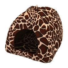 Nid pour Chien et Chat à Motif de Cerf Pliable, Chaud et Doux, Lit D'Hiver pour Chien, Niche pour Chiot, Fournitures pour Animaux de Compagnie C