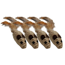Jouets pour Animaux de Compagnie Jouet en Peluche à Gratter et à Mordre Jouet Interactif pour Chat Souris de Simulation Chaton Jouet en Peluche à
