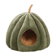 Nid de Chat Chaud en Hiver Lit pour Chat en Forme de Citrouille Maison de Couchage Confortable pour Animaux de Compagnie Lit Confortable pour Chat
