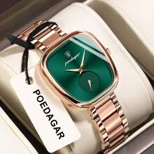 (EU-783 rose gold green steel belt model (EU standard)) Premium Luxury Women Watch New Waterproof Casual Quartz Wristwatch