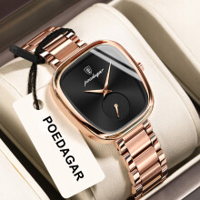 (EU-783 rose gold black surface steel belt model (EU standard)) Premium Luxury Women Watch New Waterproof Casual Quartz Wristwatch