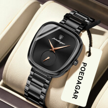 (P783 black shell black surface steel belt model) Premium Luxury Women Watch New Waterproof Casual Quartz Wristwatch