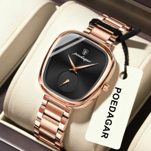 (P783 rose gold black surface steel belt model) Premium Luxury Women Watch New Waterproof Casual Quartz Wristwatch