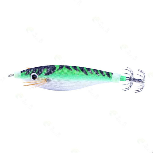 16 Stücke 9.6G 10Cm Luminou Squid Jig Fishing Wood Shrimp Lure Squid Tintenfisch Jigs KöDer AngelköDer 1