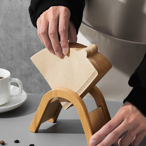 Coffee Strainer Rack V-Shaped Coffee Filter Paper Storage Rack Coffee Drip Paper Rack 2
