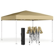 Pop Up Gazebo - 9m² - PE, Steel, Oxford Fabric - UPF 50+ UV Protection - Drizzle-Resistant Folding Canopy