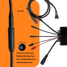 KT-35A 36V 48V 1500W Sine Wave Controller+1-to-5 Connector Cable Brushless Motor Mountain Bike Brushless Controller